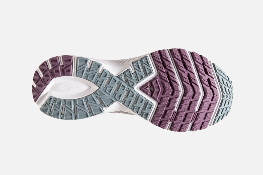 Brooks Running Shoes Womens Grey/Purple - Launch 7 Road - 7295-FDOBG